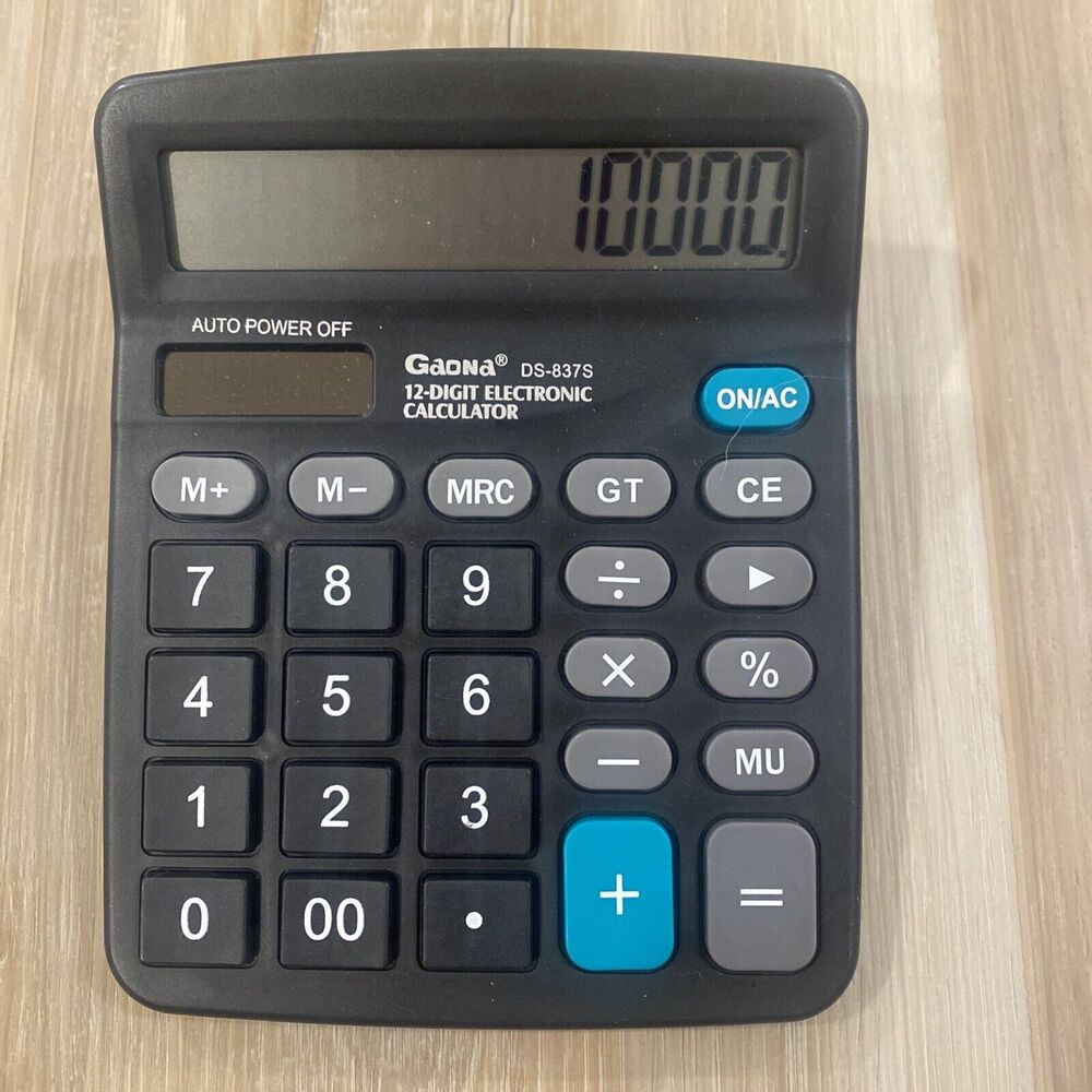 Gaona 12-Digit Electronic Calculator Tested & Works - Picture 2 of 8